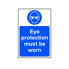 Eye Protection Must Be Worn Sign - RPVC, 200 X 300mm